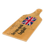 Spreek je Engels? Vlag bf Snijplank (Hoek)