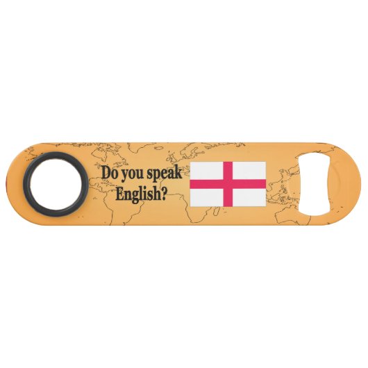 Spreek je Engels? Vlag bf Speed Flessenopener (Voorkant (Horizontaal))