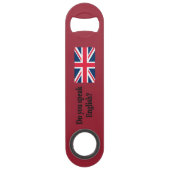 Spreek je Engels? Vlag bf Speed Flessenopener (Voorkant)