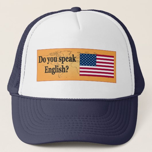 Spreek je Engels? Vlag bf Trucker Pet (Voorkant)