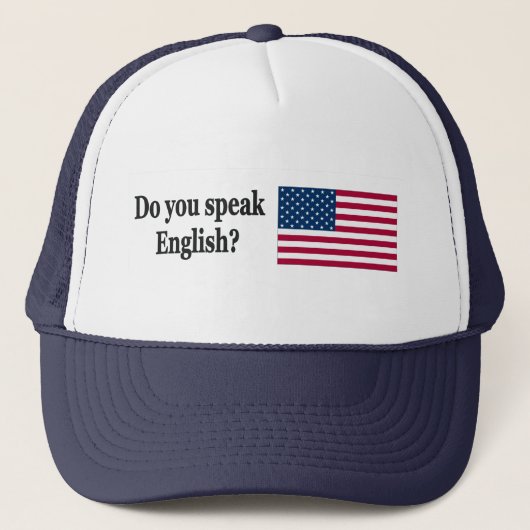 Spreek je Engels? Vlag bf Trucker Pet (Voorkant)