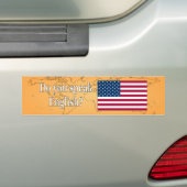 Spreek je Engels? Vlag wf Bumpersticker (Op auto)