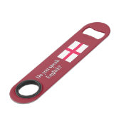 Spreek je Engels? Vlag wf Speed Flessenopener (Voorkant Gekanteld)
