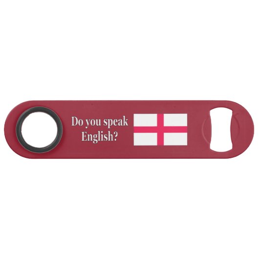 Spreek je Engels? Vlag wf Speed Flessenopener (Voorkant (Horizontaal))