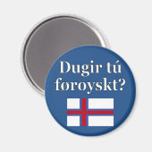 Spreek je Faroees? In het Faroees. Markering Magneet (Voorkant / Achterkant)