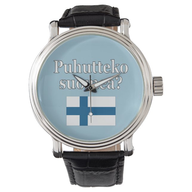Spreek je Fins? Markering Horloge (Voorkant)