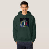 Spreek je Frans? Vlag & aarde Hoodie (Voorkant volledig)