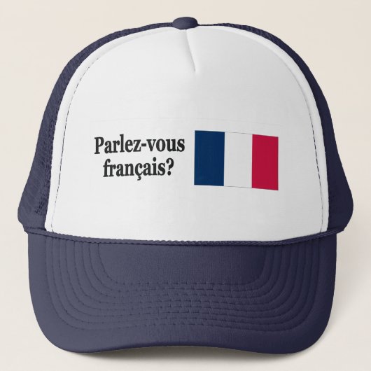 Spreek je Frans? Vlag bf Trucker Pet (Voorkant)