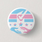 Spreek je geest ronde button 3,2 cm (Voorkant)