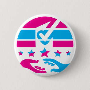Spreek je geest ronde button 5,7 cm