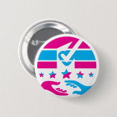 Spreek je geest ronde button 5,7 cm (Voorkant /achterkant)