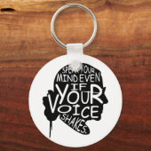 Spreek je geest - Ruth Bader Ginsburg Sleutelhanger (Voorkant)