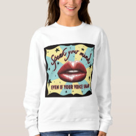 Spreek je geest sweatshirt, stemmen, activist trui