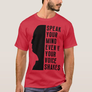 Spreek je geest zelfs als je stem beweegt 6 t-shirt