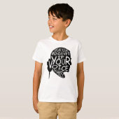 Spreek je geest zelfs als je stem schreeuwt t-shirt (Voorkant volledig)