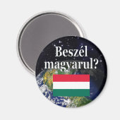 Spreek je Hongaars? Vlag & aarde Magneet (Voorkant / Achterkant)