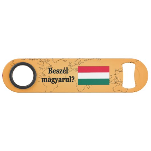 Spreek je Hongaars? Vlag bf Speed Flessenopener (Voorkant (Horizontaal))