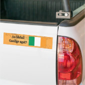 Spreek je Iers? Vlag bf Bumpersticker (Op Truck)