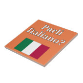 Spreek je Italiaans? Markering Tegeltje (Zijkant)