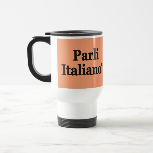 Spreek je Italiaans? Vlag bf Reisbeker (Links)