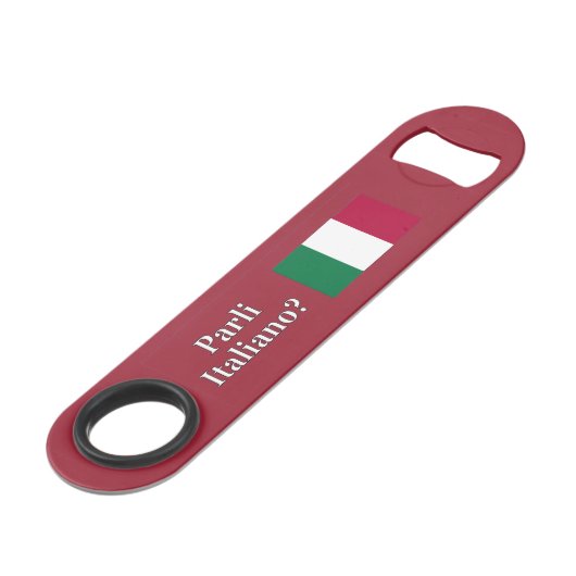 Spreek je Italiaans? Vlag wf Speed Flessenopener (Achterkant Gekanteld)