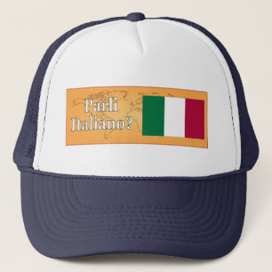 Spreek je Italiaans? Vlag wf Trucker Pet