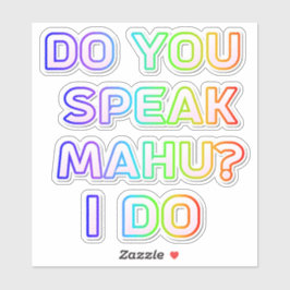 Spreek je mahu? sticker