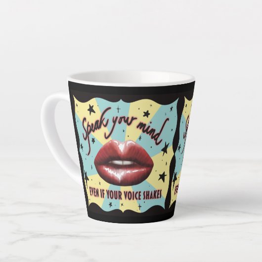 Spreek je mening, stem, activist latte mok (Linkerhoek)