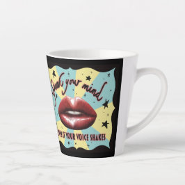 Spreek je mening, stem, activist latte mok