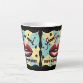 Spreek je mening, stem, activist latte mok (Voorkant)