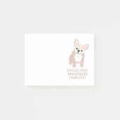Spreek je over Franse Bulldog Cute Post-it® Notes (Voorkant)