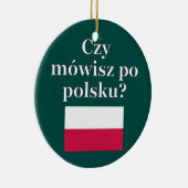Spreek je Pools? Markering Keramisch Ornament (Rechts)