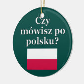 Spreek je Pools? Markering Keramisch Ornament (Links)
