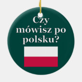 Spreek je Pools? Markering Keramisch Ornament (Achterkant)
