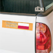 Spreek je Pools? Vlag wf Bumpersticker (Op Truck)