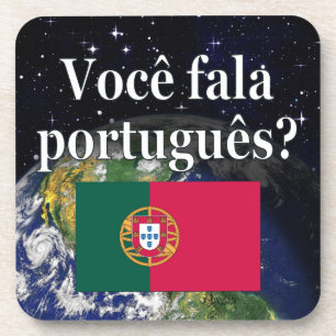 Spreek je Portugees? In het Portugees. Vlaggeaarde Bier Onderzetter