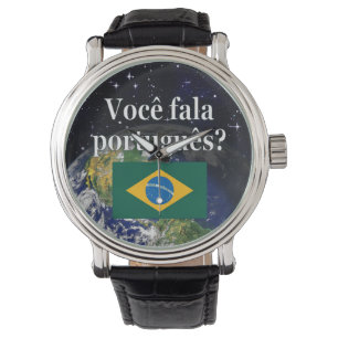 Spreek je Portugees? In het Portugees. Vlaggeaarde Horloge