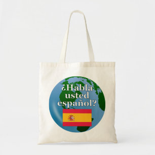 Spreek je Spaans? Markering en wereldbol Tote Bag