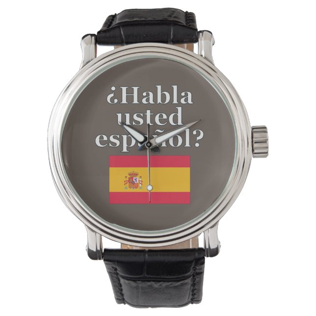 Spreek je Spaans? Markering Horloge (Voorkant)
