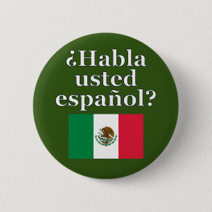 Spreek je Spaans? Markering Ronde Button 5,7 Cm