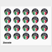 Spreek je Spaans? Vlag & aarde Ronde Sticker (Vel)
