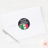 Spreek je Spaans? Vlag & aarde Ronde Sticker (Envelop)