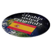 Spreek je Spaans? Vlag & aarde Snijplank (Hoek)