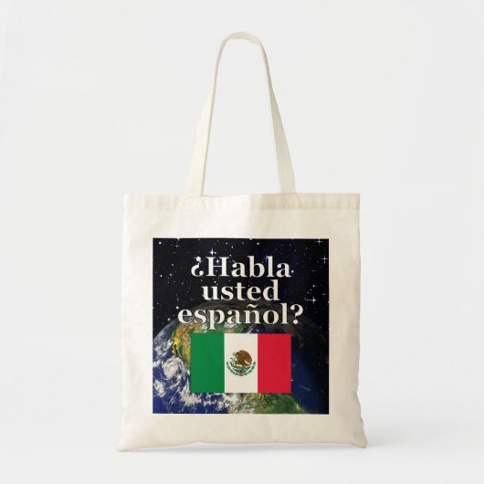 Spreek je Spaans? Vlag & aarde Tote Bag (Voorkant)