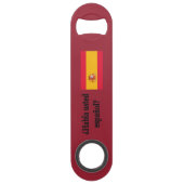 Spreek je Spaans? Vlag bf Speed Flessenopener (Achterkant)