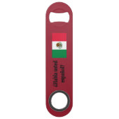 Spreek je Spaans? Vlag bf Speed Flessenopener (Achterkant)