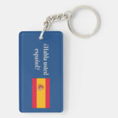 Spreek je Spaans? Vlag wf Sleutelhanger (achterkant)
