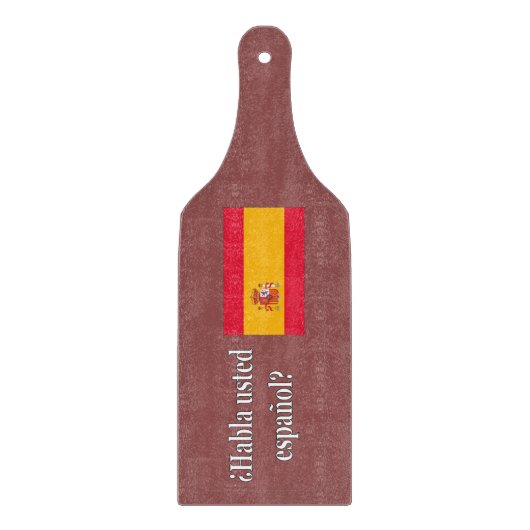 Spreek je Spaans? Vlag wf Snijplank (Voorkant)