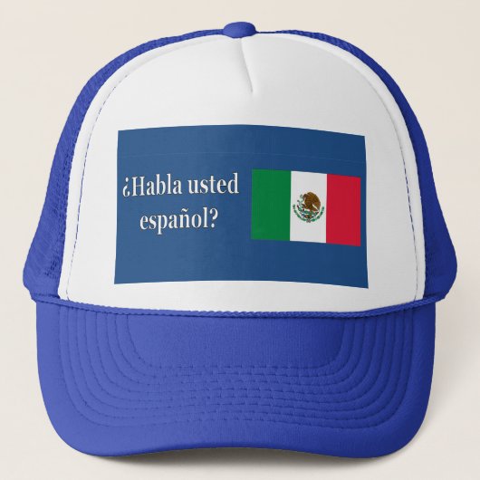 Spreek je Spaans? Vlag wf Trucker Pet (Voorkant)