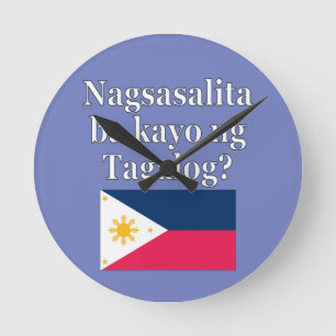 Spreek je Tagalog? In Tagalog. Markering Ronde Klok
